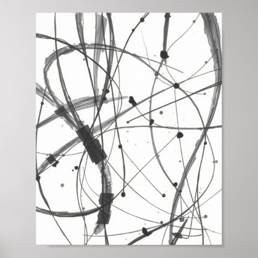 Moderne Abstracte Lijn Kunst Muur Prints (Voorkant)