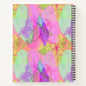 Moderne Abstracte lijn Notitieboek (Achterkant)