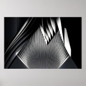 Moderne Abstracte Lijnen 3D Architectuur Poster (Voorkant)