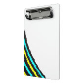 Moderne Abstracte Lijnen Gepersonaliseerde Mini Kl Klembord (Angled2)