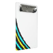 Moderne Abstracte Lijnen Gepersonaliseerde Mini Kl Klembord (Schuin)