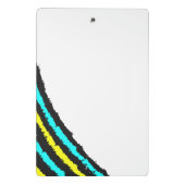 Moderne Abstracte Lijnen Gepersonaliseerde Mini Kl Klembord (Achterkant)