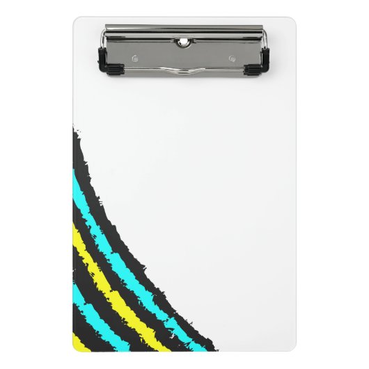 Moderne Abstracte Lijnen Gepersonaliseerde Mini Kl Klembord (Voorkant)