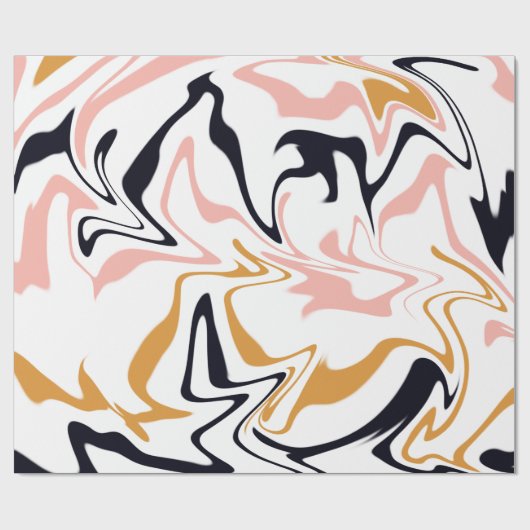 Moderne abstracte lijnen Gift Cadeaupapier (Vlak)