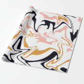 Moderne abstracte lijnen Gift Cadeaupapier (Uitgerold)
