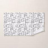 Moderne Abstracte lijnen tegenover doorlopende lij Bad Handdoek (Handdoek)