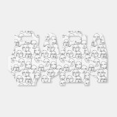 Moderne Abstracte lijnen tegenover doorlopende lij Bedankdoosjes (Uitgevouwen)