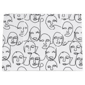 Moderne Abstracte lijnen tegenover doorlopende lij Groot Cadeauzakje (Voorkant)