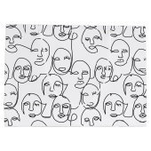 Moderne Abstracte lijnen tegenover doorlopende lij Groot Cadeauzakje (Achterkant)