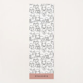 Moderne Abstracte lijnen tegenover doorlopende lij Yogamat (Voorkant)