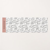 Moderne Abstracte lijnen tegenover doorlopende lij Yogamat (Voorkant (horizontaal))