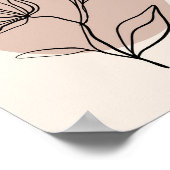 Moderne Abstracte lijnenventilator Poster (Hoek)