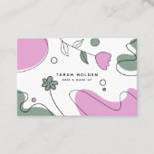 Moderne Abstracte lijntekening Visitekaartje (Voorkant)