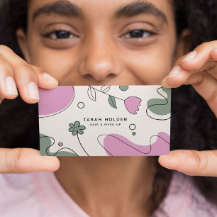 Moderne Abstracte lijntekening Visitekaartje