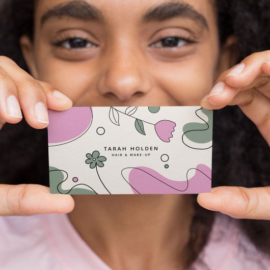 Moderne Abstracte lijntekening Visitekaartje