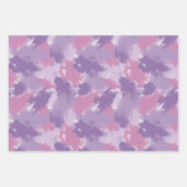 Moderne abstracte, losse penseelstreken patroon inpakpapier vel (Voorkant 3)