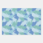 Moderne abstracte, losse penseelstreken patroon inpakpapier vel (Voorkant 2)