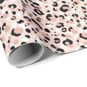 Moderne Abstracte luipaard Dierenprint Cadeaupapier (Rol Hoek)