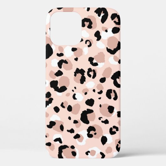 Moderne Abstracte luipaard Dierenprint Case-Mate iPhone Case (Achterkant)