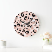 Moderne Abstracte luipaard Dierenprint Grote Klok (Huis)