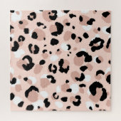 Moderne Abstracte luipaard Dierenprint Legpuzzel (Horizontaal)