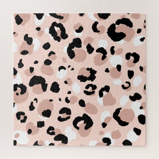 Moderne Abstracte luipaard Dierenprint Legpuzzel (Verticaal)