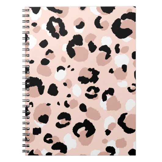 Moderne Abstracte luipaard Dierenprint Notitieboek (Voorkant)