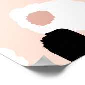 Moderne Abstracte luipaard Dierenprint Poster (Hoek)