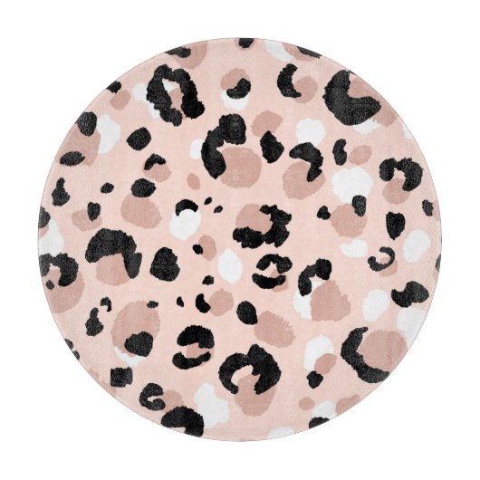 Moderne Abstracte luipaard Dierenprint Snijplank (Voorkant)