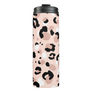 Moderne Abstracte luipaard Dierenprint Thermosbeker