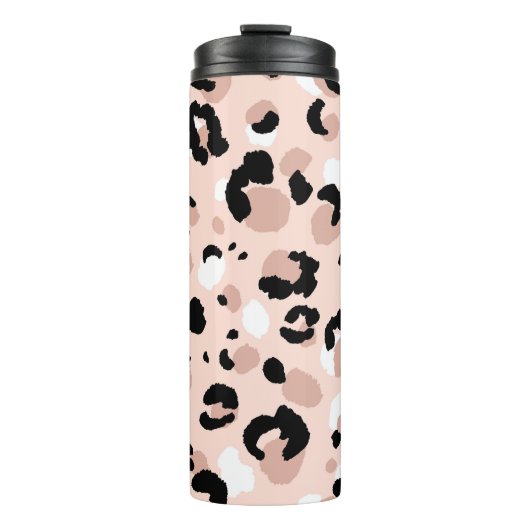 Moderne Abstracte luipaard Dierenprint Thermosbeker (Voorkant)