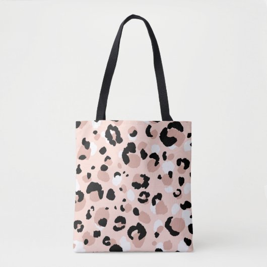 Moderne Abstracte luipaard Dierenprint Tote Bag (Voorkant)