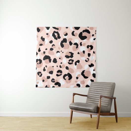 Moderne Abstracte luipaard Dierenprint Wandkleed (In situ)