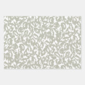 Moderne Abstracte luipaard print Sage Green Set Inpakpapier Vel (Voorkant)