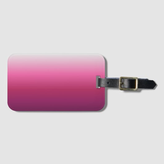moderne abstracte magenta burgundy maroon ombre bagagelabel (Voorkant (horizontaal))