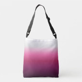 moderne abstracte magenta burgundy maroon ombre crossbody tas (Achterkant)