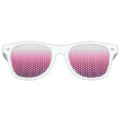 moderne abstracte magenta burgundy maroon ombre retro zonnebril (Voorkant)