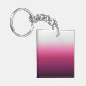 moderne abstracte magenta burgundy maroon ombre sleutelhanger (Voorkant Links)