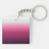 moderne abstracte magenta burgundy maroon ombre sleutelhanger (Achterkant)