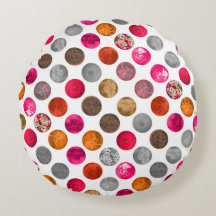 Moderne Abstracte Magenta Oranje Geo bollen