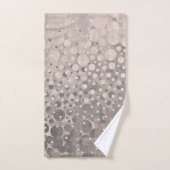 Moderne Abstracte Mallow Gray Polka Dots gepatterd Bad Handdoek (Handdoek)