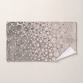 Moderne Abstracte Mallow Gray Polka Dots gepatterd Bad Handdoek (Handdoek)