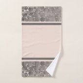 Moderne Abstracte Mallow Gray Polka Dots gevarieer Bad Handdoek (Handdoek)