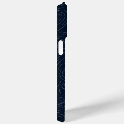 Moderne Abstracte Marine Patroon Monogram Case-Mate iPhone Case (Achterkant / Rechts)