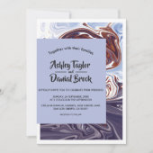 Moderne Abstracte marinevliegtuigen met legant huw Kaart (Voorkant)