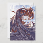 Moderne Abstracte marinevliegtuigen met legant huw Kaart (Achterkant)