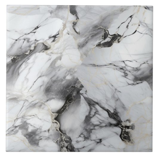Moderne Abstracte Marmer Luxe Tegeltje (Voorkant)
