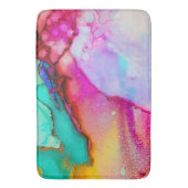 Moderne Abstracte marmer Waterverf ontwerp Badmat (Voorkant Verticaal)