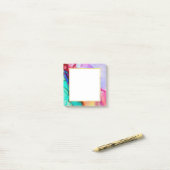 Moderne Abstracte marmer Waterverf ontwerp Post-it® Notes (Op bureau)