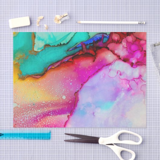 Moderne Abstracte marmer Waterverf ontwerp Tissuepapier (Craft)